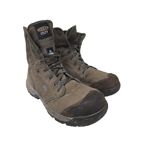 Keen Men's Roswell Composite Toe 1026379 ReGEN Mid Safety Hiker Olive Size 13D